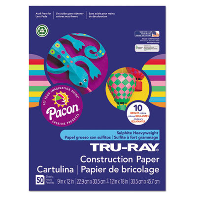 Pacon Tru-Ray Construction Paper, 76 lb